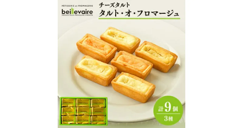 【ふるさと納税】【beillevaire(ベイユヴェール)】チーズタルト「タルト・オ・フロマージュ」9個【1529224】