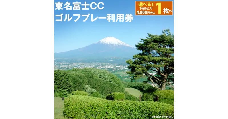 【ふるさと納税】東名富士CC ゴルフプレー利用券 | 4000円分～ 選べる 利用券 チケット 1枚 4000円×1枚～ 2枚 3枚 5枚 10枚 ゴルフ ゴルフ場 丘陵コース ゴルフプレー券 ゴルフ利用券 富士山 富士 景観 チケット 券 東名富士カントリークラブ 静岡県 小山町 送料無料