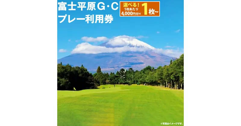 【ふるさと納税】富士平原G・C プレー利用券 | 4000円分～ 選べる 利用券 チケット 1枚 4000円 1枚～ 10枚 20枚 ゴルフ ゴルフ場 上級者 ビギナー 平坦 コース ゴルフプレー券 ゴルフ利用券 富士山 富士 景観 券 富士平原ゴルフクラブ 富士平原 静岡県 小山町 送料無料