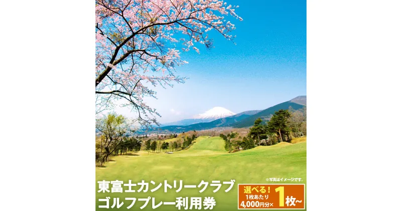 【ふるさと納税】東富士カントリークラブ ゴルフプレー利用券 | 4000円分～ 選べる 利用券 チケット 1枚 4000円×1枚～ 5枚 10枚 20枚 ゴルフ ゴルフ場 フラット ゴルフプレー券 ゴルフ利用券 富士山 富士 景観 券 静岡県 小山町 送料無料