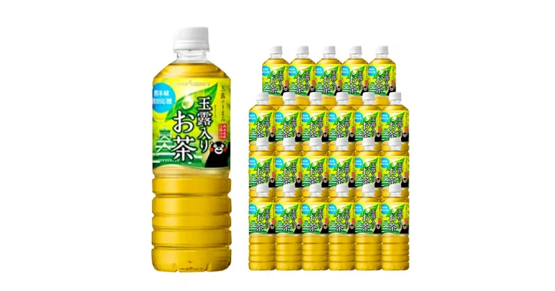 【ふるさと納税】玉露入り お茶 600ml×24本入 | 1ケース ペットボトル 緑茶 日本茶 飲料 箱 セット まとめ買い キリンビバレッジ ポッカサッポロ 静岡県 小山町 送料無料 【北海道・沖縄・離島　配送不可】