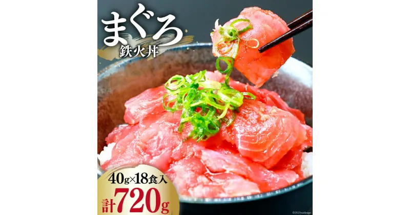 【ふるさと納税】マグロ 鉄火丼 小分け 40g×6食×3袋 計18食分 計720g [TS-フーズプロダクツ 静岡県 吉田町 22424235] まぐろ 鮪 鉄火 鉄火丼 刺身 手巻き寿司 個包装 冷凍 簡単調理 長期保存