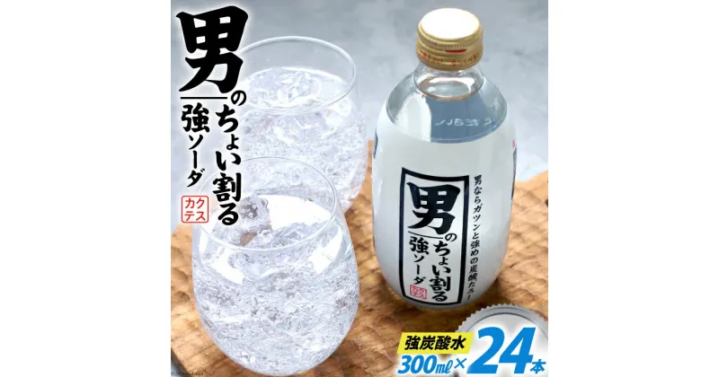 【ふるさと納税】炭酸水 男のちょい割る ソーダ 300ml 24本 [イトウシャディ 静岡県 吉田町 22424297] 炭酸 強炭酸 炭酸飲料 飲料 飲み物 割る 炭酸ソーダ