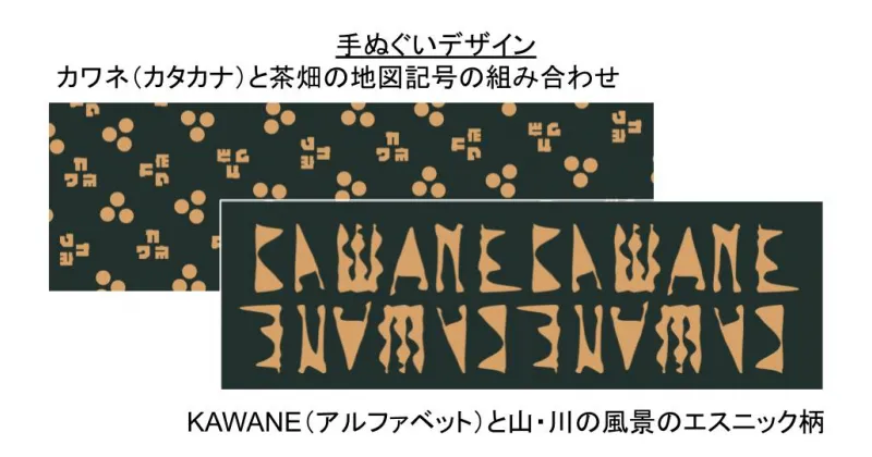 【ふるさと納税】15-3 川根茶染の手ぬぐい（2種セット）