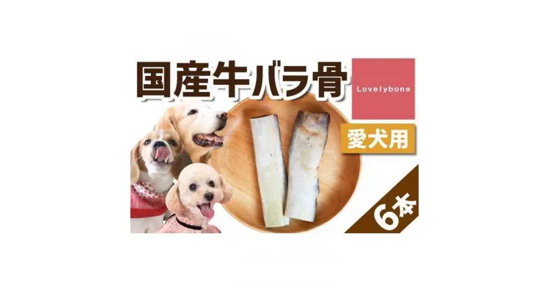 【ふるさと納税】精肉店がこだわった【大中小型犬向けおやつ】国産牛バラ骨　2本×3