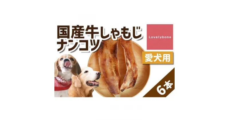 【ふるさと納税】精肉店がこだわった【大中型犬向けおやつ】国産牛しゃもじナンコツ　2本×3