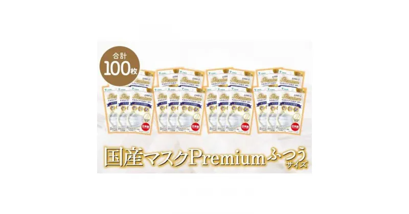 【ふるさと納税】名古屋で製造 高級国産不織布マスク（ふつうサイズ）5枚入×20袋