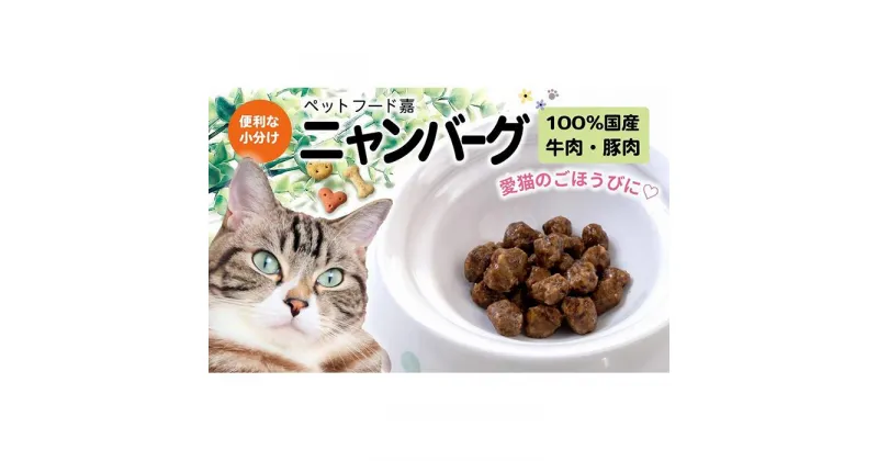 【ふるさと納税】愛猫のごほうびに！　ニャンバーグ　30g×7