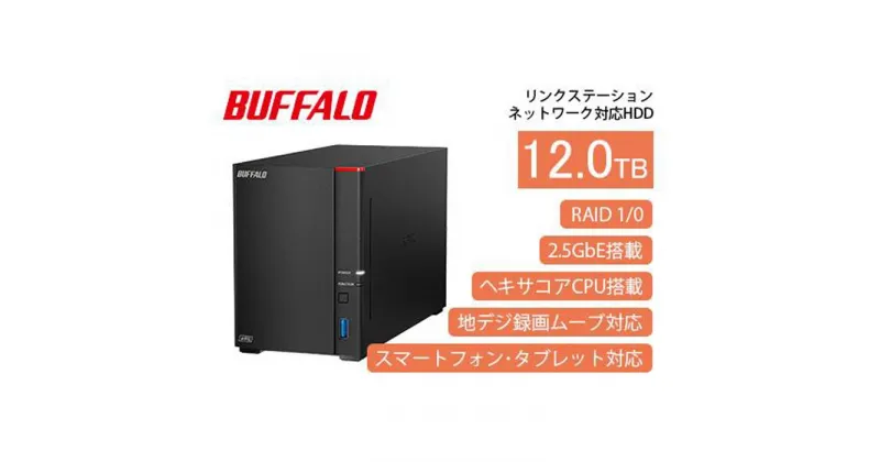 【ふるさと納税】BUFFALO/バッファロー【高速モデル】リンクステーションLS720D ネットワークHDD 2ベイ 12TB/LS720D1202