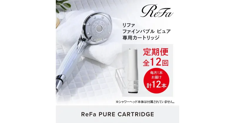 【ふるさと納税】【定期便全12回】ReFa PURE CARTRIDGE