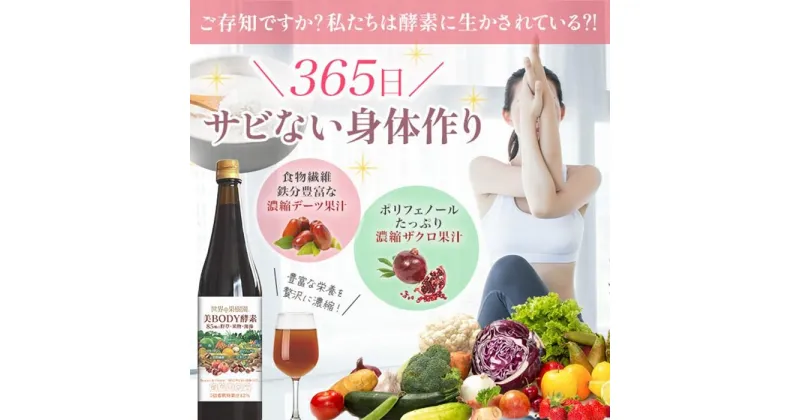 【ふるさと納税】世界の果樹園®　美ボディ酵素ドリンク（5倍希釈用）720ml　85種の野草・果物・海藻　リニューアル致しまして新登場!!　