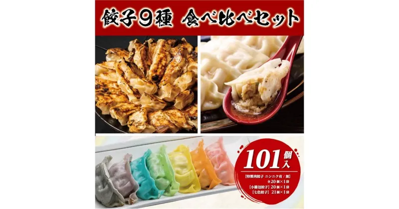 【ふるさと納税】下町の空　餃子9種食べ比べセット　　【合計101個】