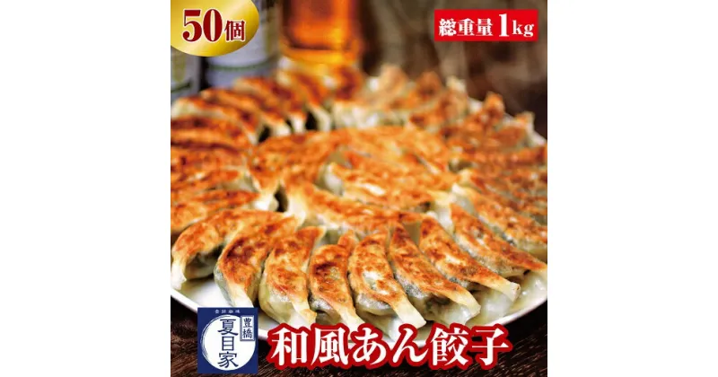 【ふるさと納税】夏目家 和風あん餃子 50個 中華 惣菜 セット 簡単調理 豊橋市 送料無料