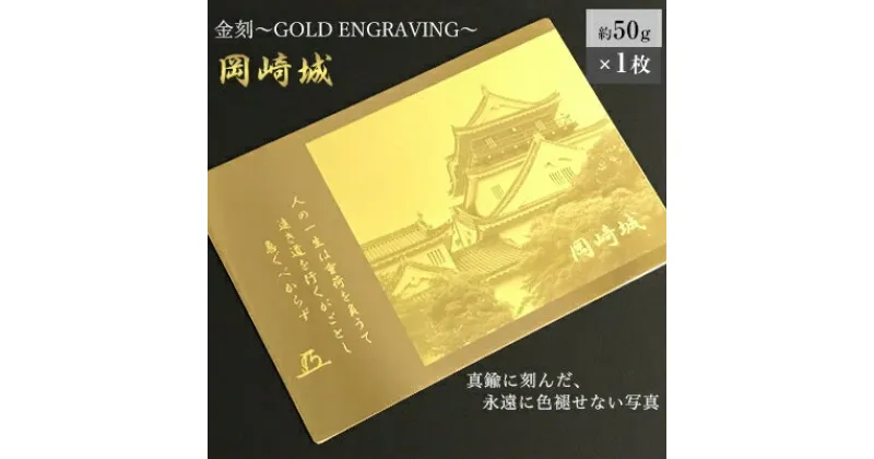 【ふるさと納税】金刻～GOLD　ENGRAVING～(岡崎城)【1210165】