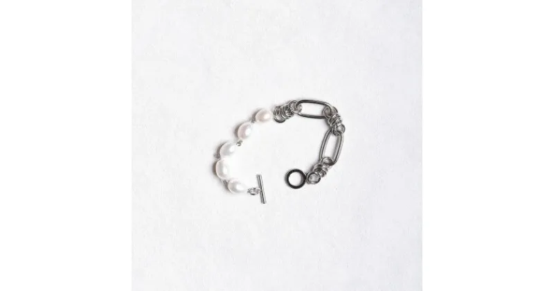 【ふるさと納税】pearl bracelet silver men’s【1344014】