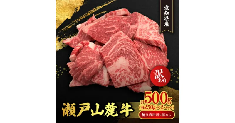 【ふるさと納税】訳あり　瀬戸山麓牛焼肉用切落し500g(250g×2P)【配送不可地域：離島】【1467593】